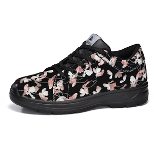Zapatos de trabajo con punta de acero impermeables Garden Design para mujer L-7526 Rosa