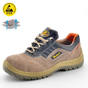 Zapatos de Seguridad de Verano con Punta de Acero L-7268 Beige