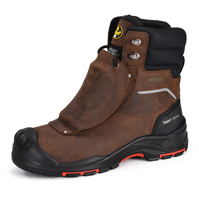 Botas de trabajo resistentes al aceite Botas de trabajo de soldadura H-9552 Metatarsio 