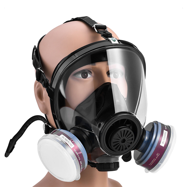 Respirador resistente a productos químicos con filtros GM8000