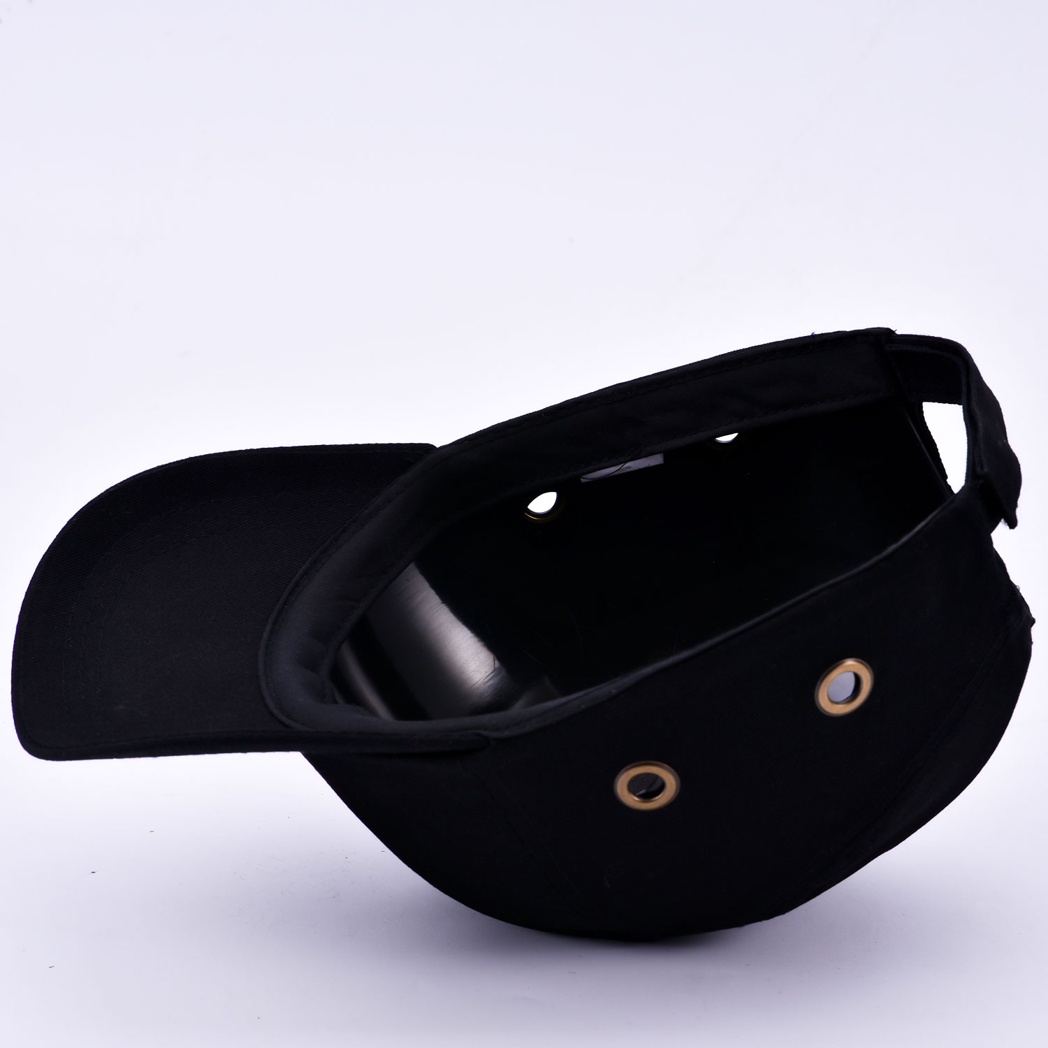 Gorra de seguridad con diseño de béisbol WH001 negro