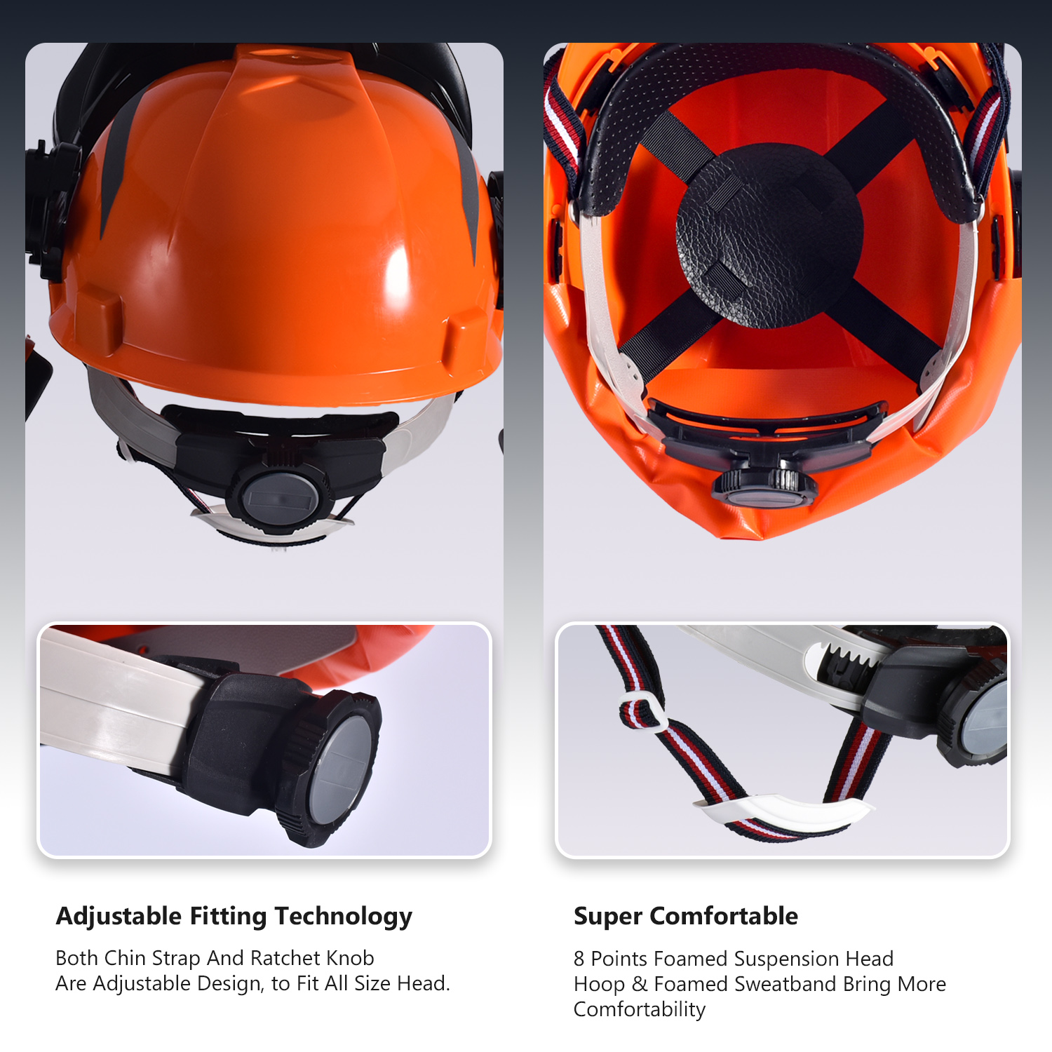 Helmets de seguridad de protección del escudo facial M-5009 Amarillo