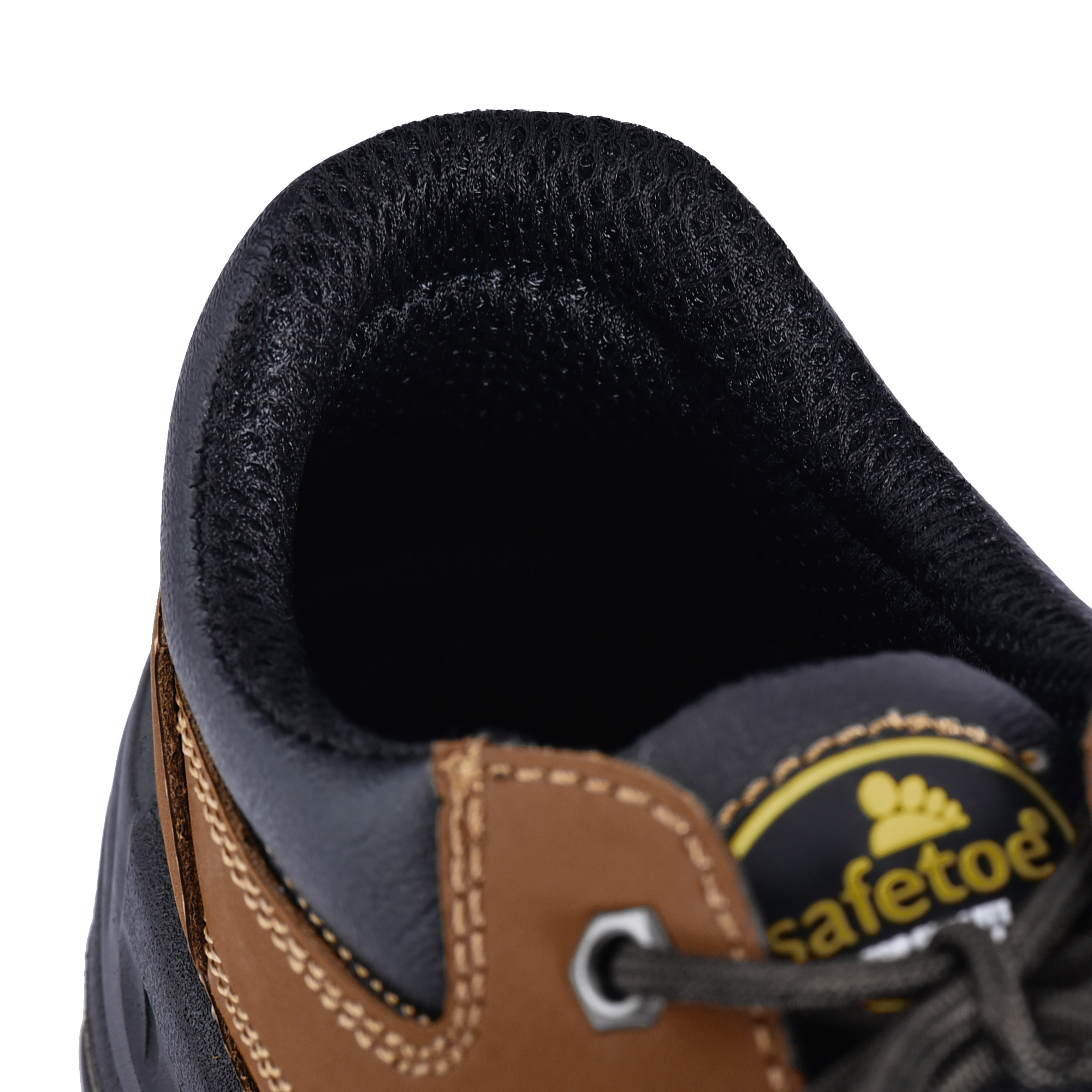 Zapatos de seguridad de cuero de ajuste ancho L-7341