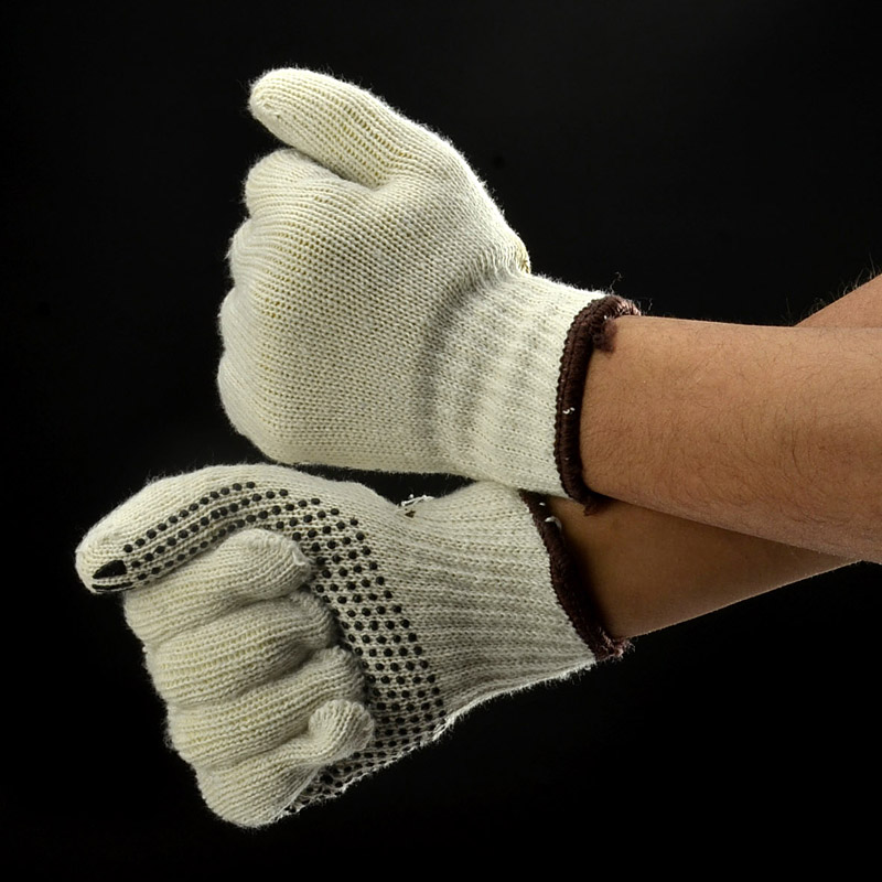 Guantes de trabajo de seguridad con puntos de PVC FL-7259
