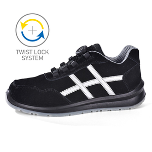 Zapatos de seguridad deportivos S1P sin metal con sistema Twist Lock L-7329