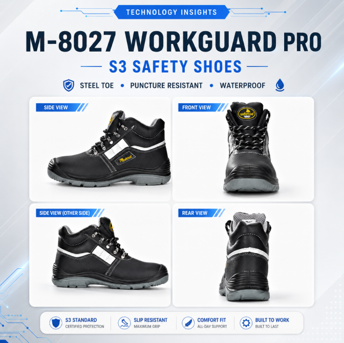 M-8027 WorkGuard Pro: Cuando los zapatos de seguridad se convierten en más que un equipo: se convierten en la confianza del trabajador