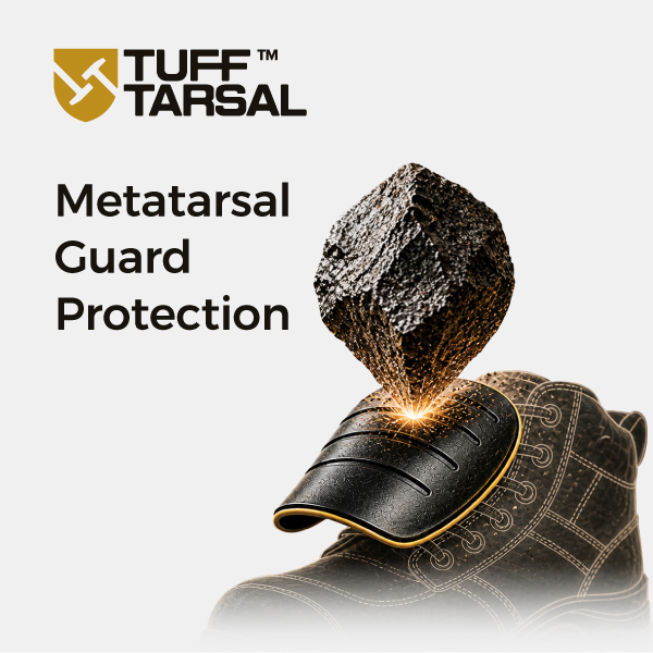 Tecnología de protección metatarsiana TuffTarsal™ para calzado de seguridad industrial