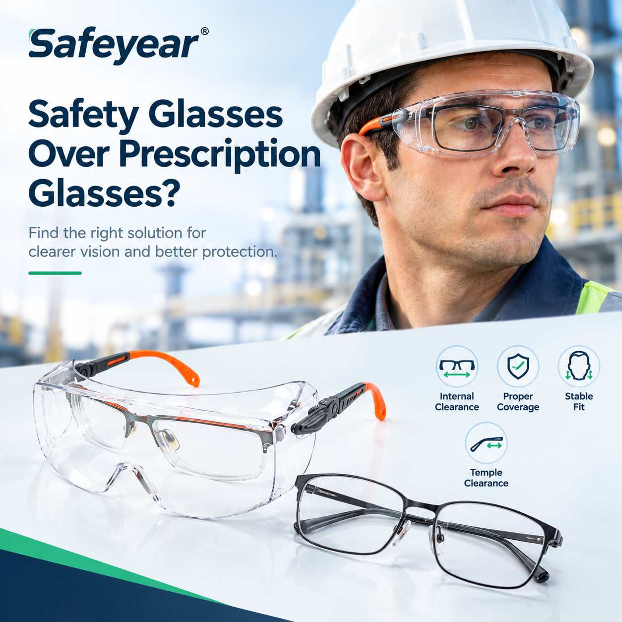 ¿Se Pueden Usar Gafas de Seguridad sobre Gafas Graduadas? Guía OTG