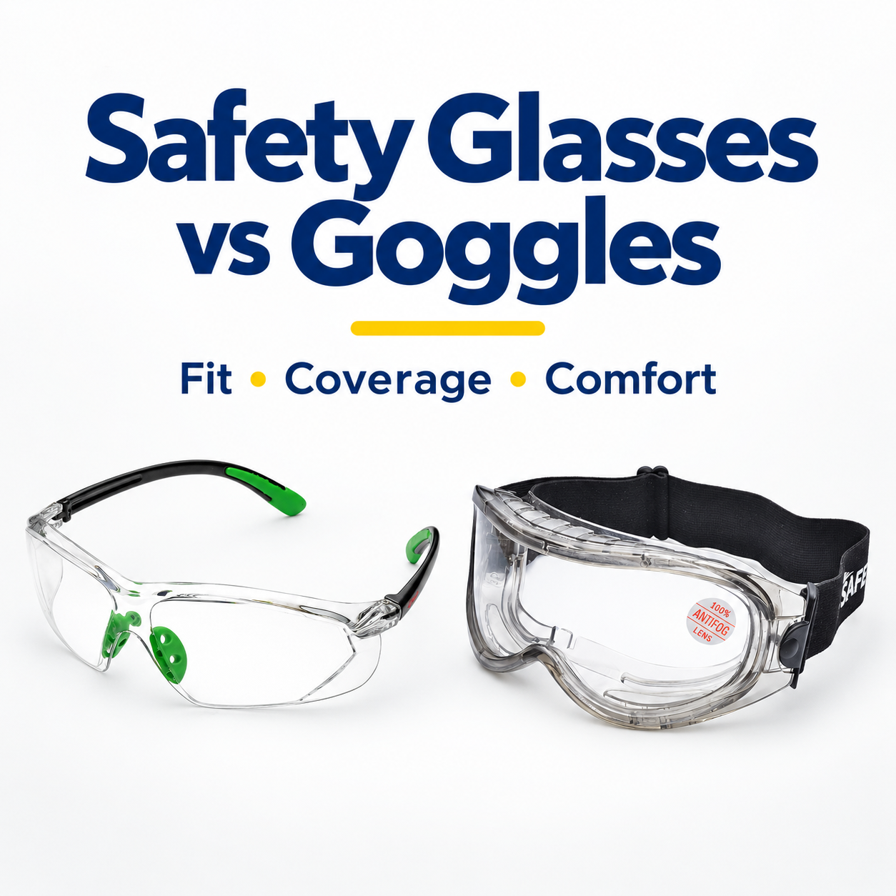 Gafas De Seguridad Vs Goggles De Seguridad: ¿Qué Protección Ocular Elegir Para El Trabajo?