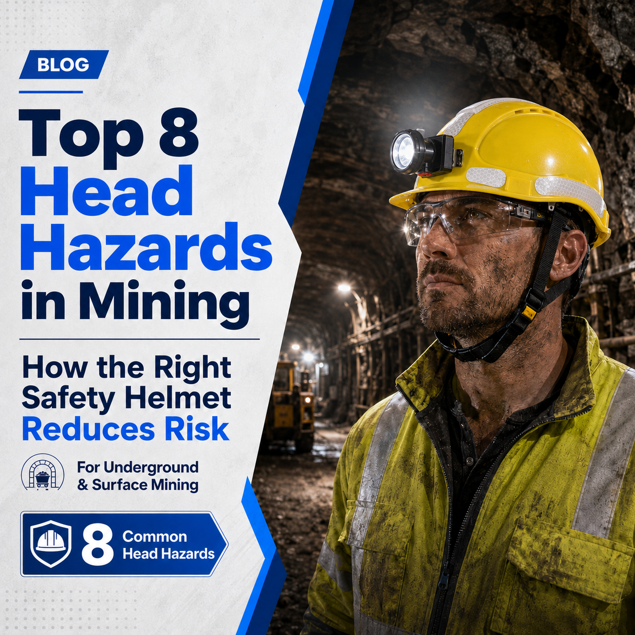 8 Riesgos para la Cabeza en Minería y Cómo Reducirlos