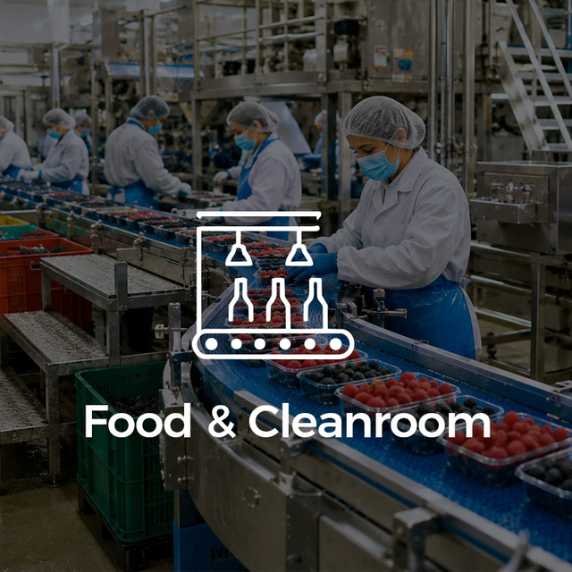 Forro cómodo antibacteriano BactiVoid™ para calzado de seguridad para procesamiento de alimentos y salas blancas