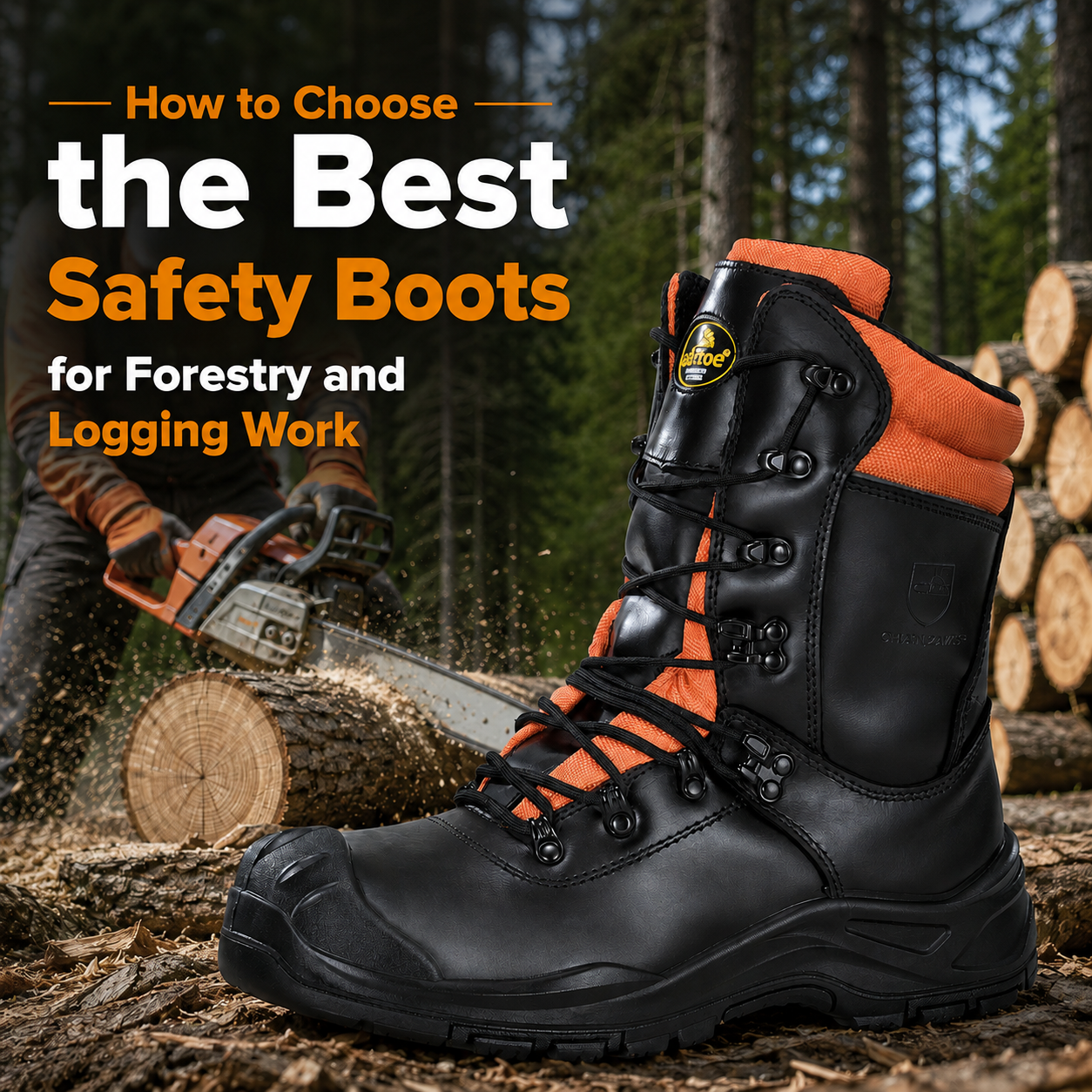 Cómo elegir las mejores botas de seguridad para trabajos forestales y madereros