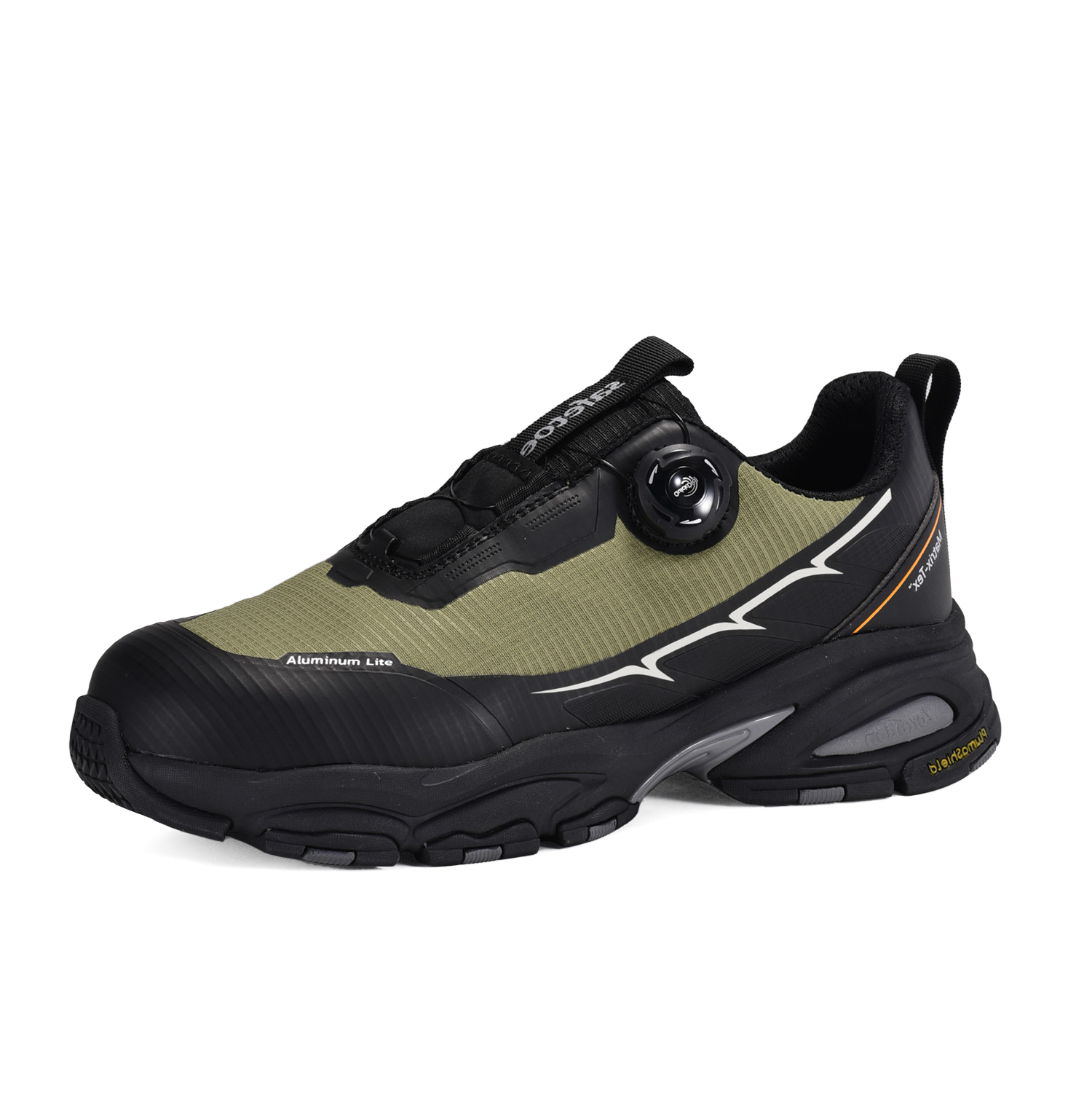 Zapatillas deportivas ligeras de seguridad con puntera de aluminio y protección de placa de PE | L-7601 Verde