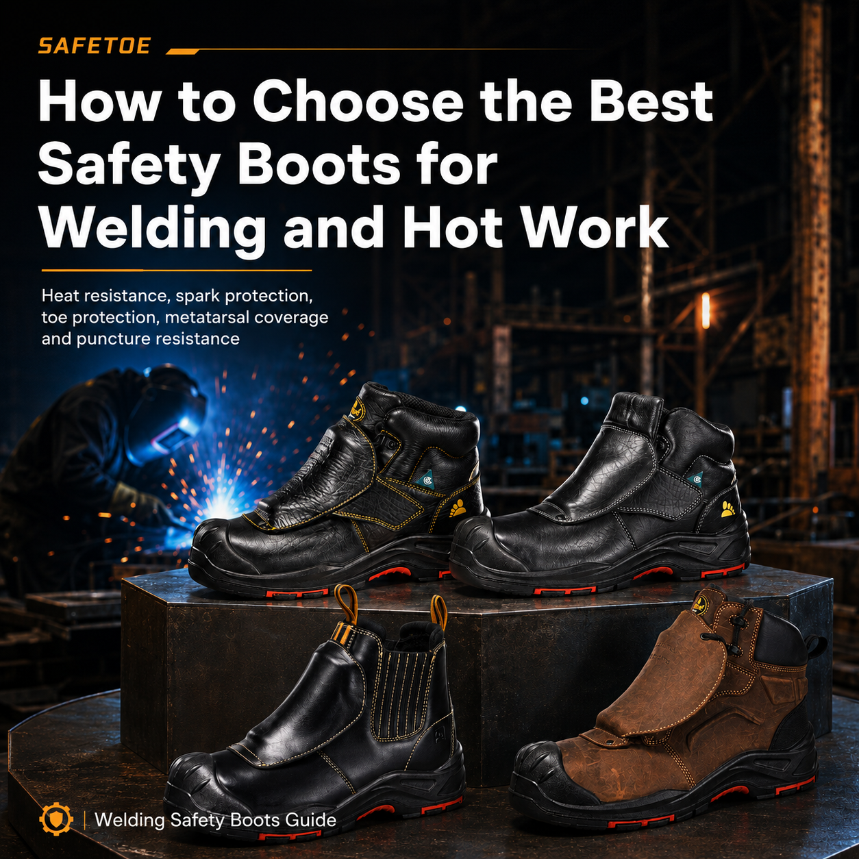 Cómo elegir las mejores botas de seguridad para soldadura y trabajos en caliente 