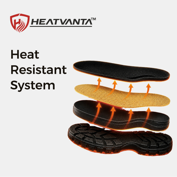 Tecnología de suela resistente al calor HeatVanta™ para calzado de seguridad para altas temperaturas
